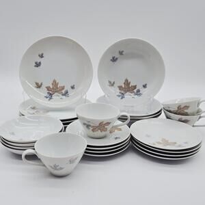 Noritake Maplewood Dinnerware Set 24-Pc  1960's B109 New Set
